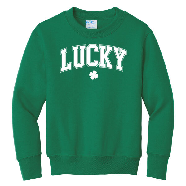 H2T St. Patty's Day 2026 Logo 1 - Youth Core Fleece Crewneck Sweatshirt Thumbnail