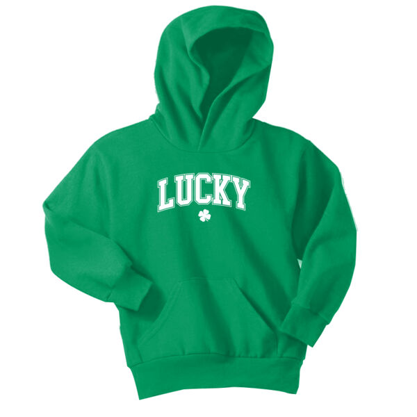 H2T St. Patty's Day 2026 Logo 1 - Youth Core Fleece Pullover Hooded Sweatshirt Thumbnail