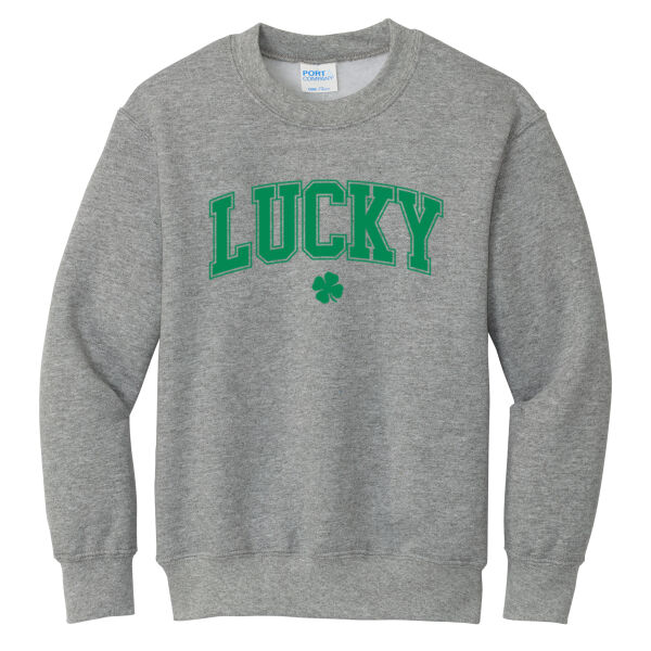 H2T St. Patty's Day 2026 Logo 1 - Youth Core Fleece Crewneck Sweatshirt Thumbnail