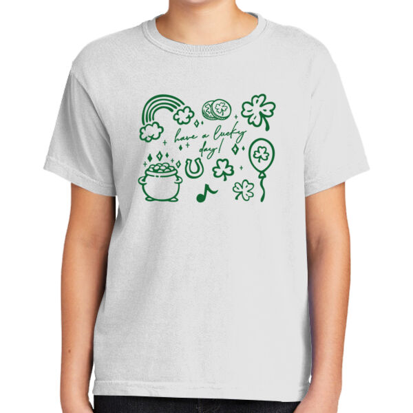 H2T St. Patty's Day 2026 Logo 2 - Youth Heavyweight Ring Spun Tee Thumbnail