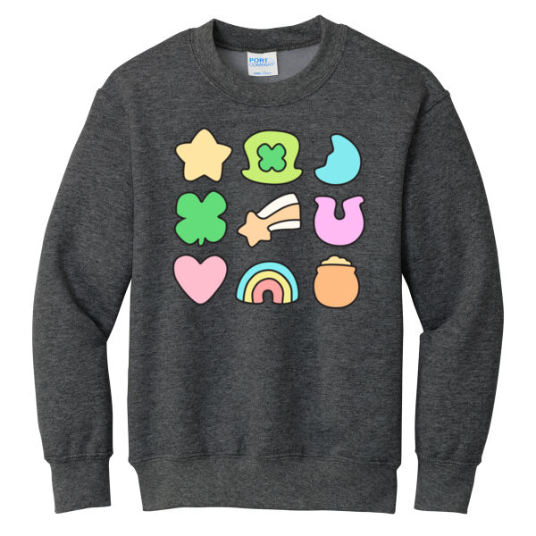 H2T St. Patty's Day 2026 Logo 3 - Youth Core Fleece Crewneck Sweatshirt Thumbnail